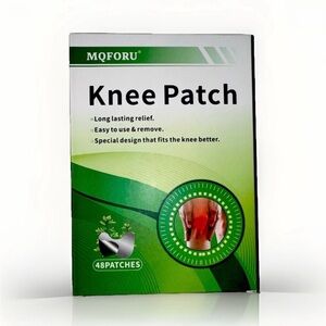 Knees Pain Relief Patches, Herbal Warming Plaster Long-Lasting 48 Patches.